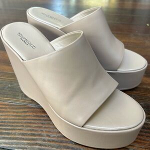 Tony Bianco Cream Wedges